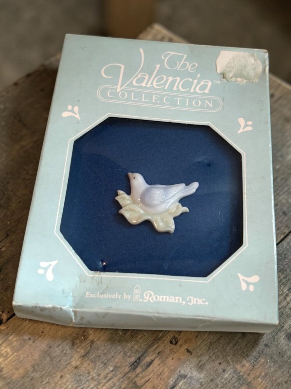 The Valencia Collection White Dove Pin By Roman Inc. In Original Box